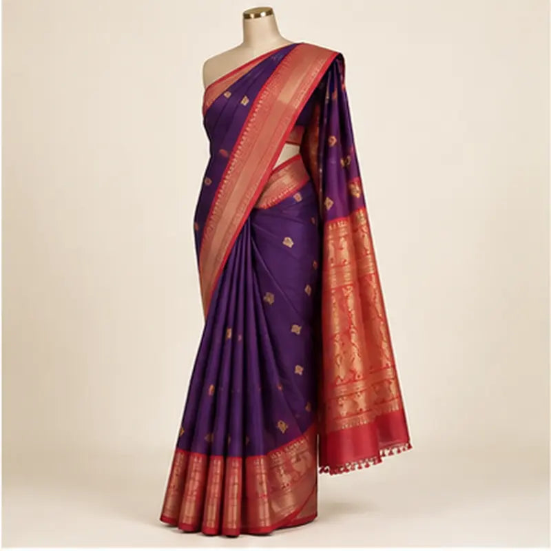 Silk Saree 04 – silk 04 02 three quarter