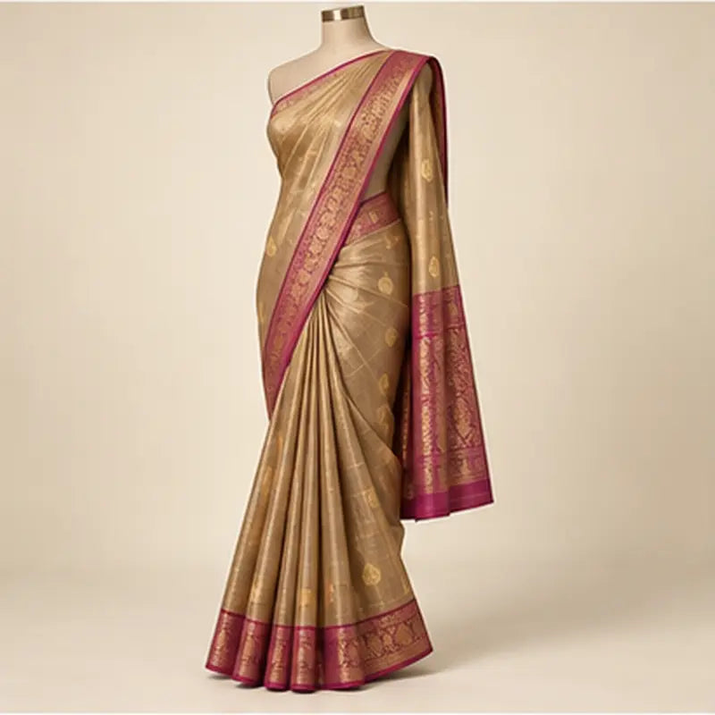 Tissue Saree 01 – tissue 01 02 three quarter