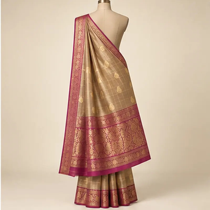 Tissue Saree 01 – tissue 01 04 back pallu