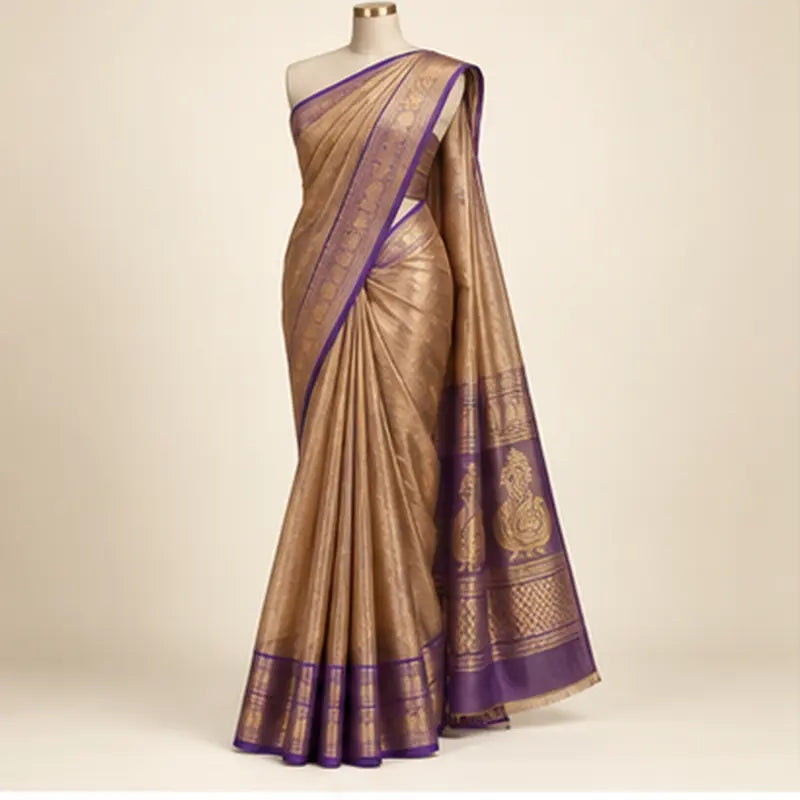 Tissue Saree 05 – tissue 05 02 three quarter